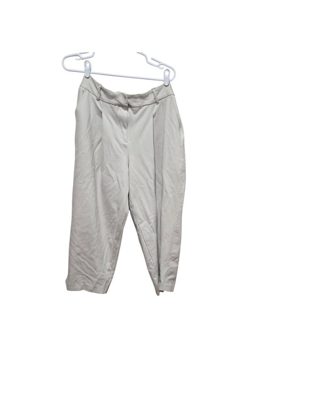 House of Harlow 1960 Ivory Cropped Tapered Trouser Pants Large